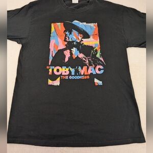 Toby Mac Hits Deep 2023 Tour Concert Tee - Dates Locations On Back Large